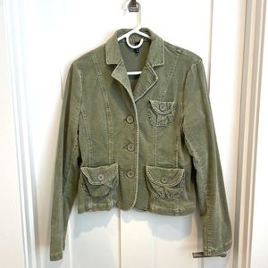 Women’s Sage green corduroy blazer M/L